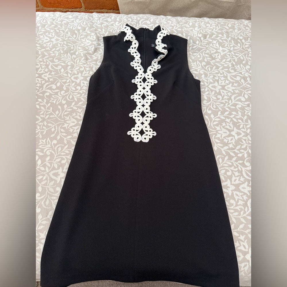 black and white formal dress